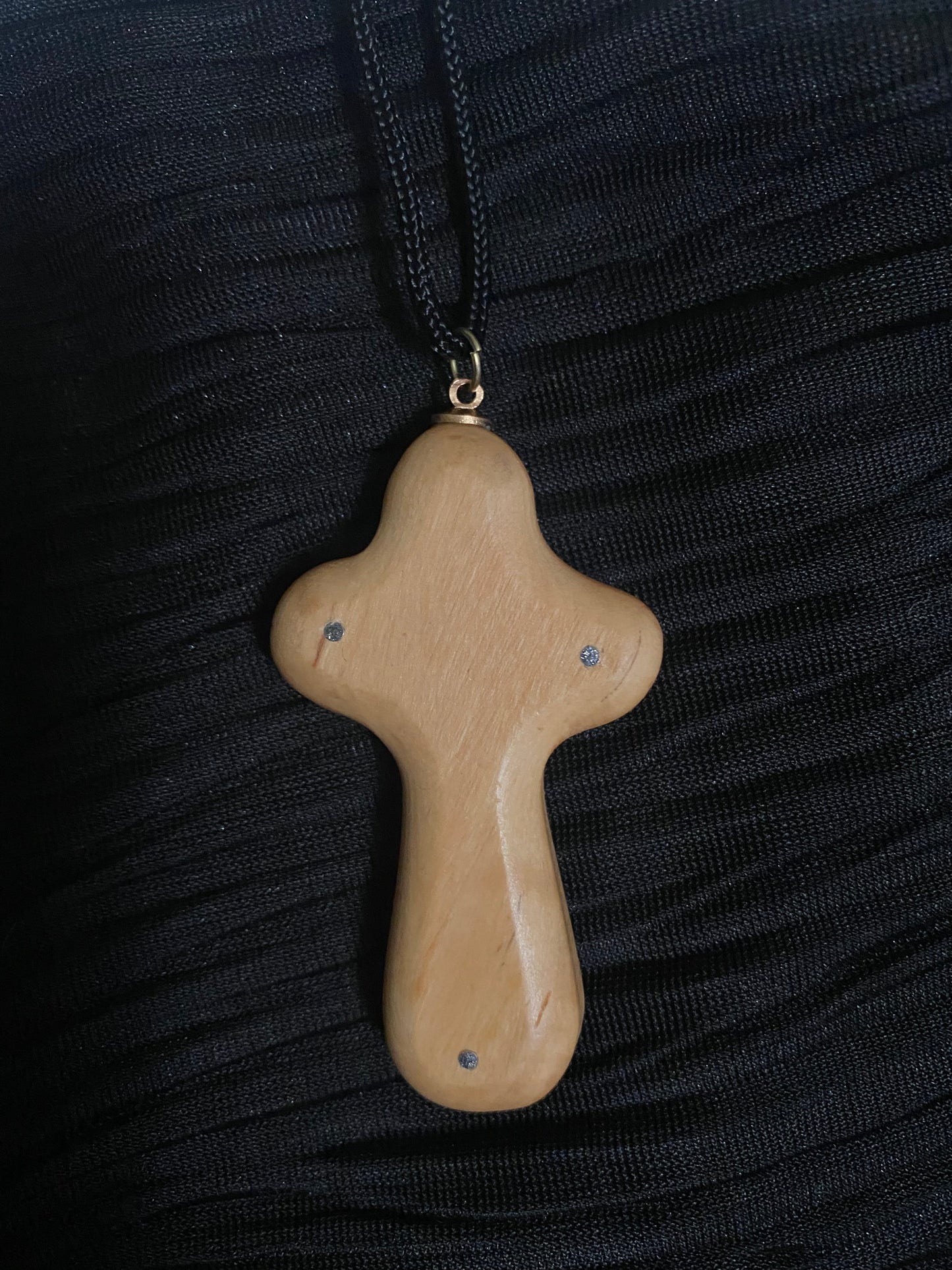 Olive Wood Cross with Nails