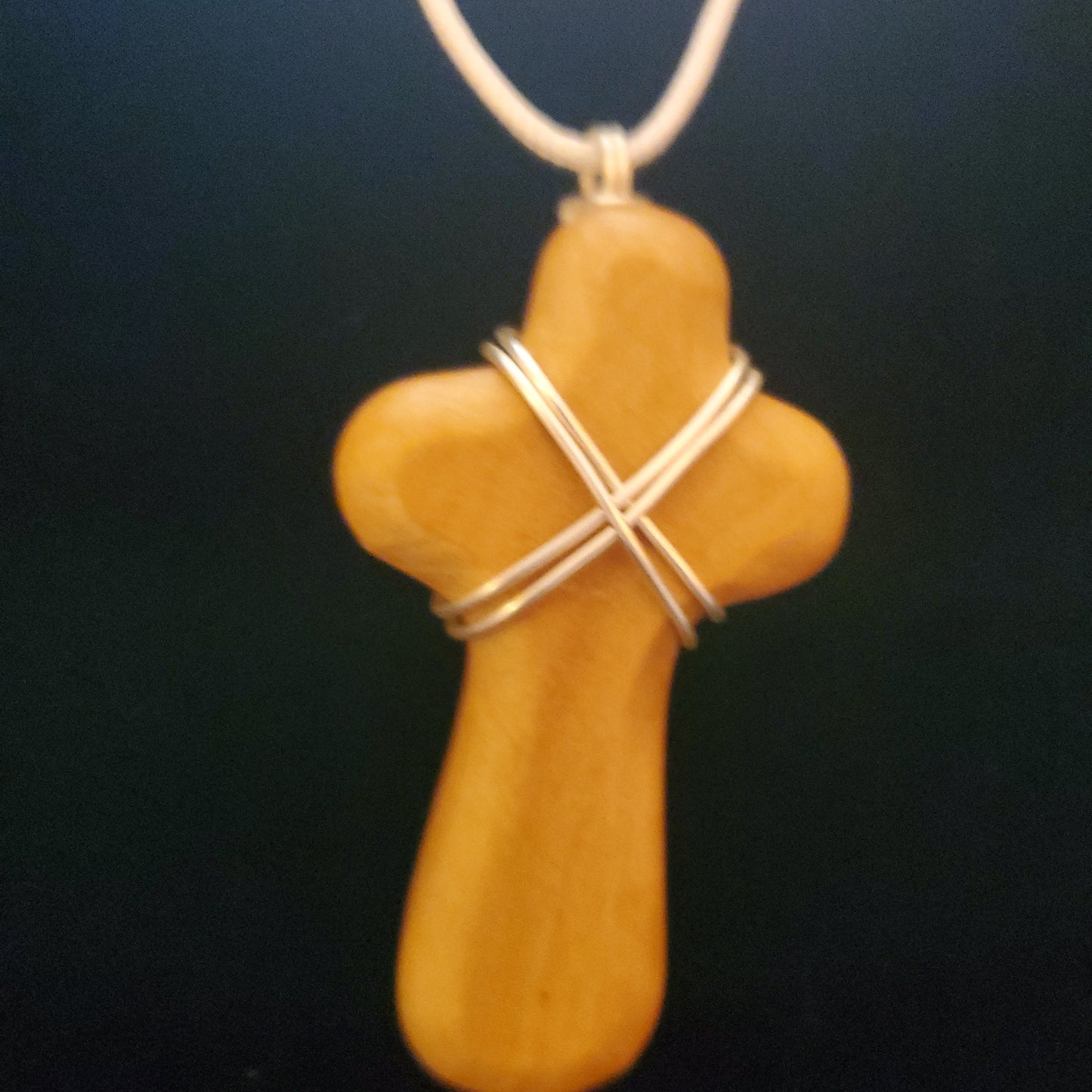 Olive Wood Cross Necklace